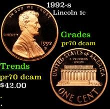 1992-s Proof Lincoln Cent 1c Grades GEM++ Proof Deep Cameo