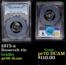 1975-s Proof Roosevelt Dime 10c pr69 dcam PCGS
