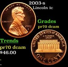 2003-s Proof Lincoln Cent 1c Grades GEM++ Proof Deep Cameo