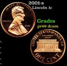 2001-s Proof Lincoln Cent 1c Grades GEM++ Proof Deep Cameo