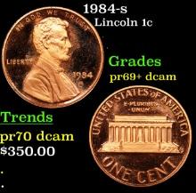 1984-s Proof Lincoln Cent 1c Grades GEM++ Proof Deep Cameo