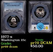 1977-s Proof Washington Quarter 25c pr69 dcam PCGS