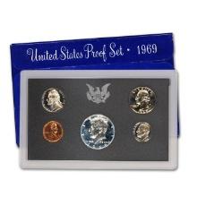 1968 United States Mint Proof Set 5 coins