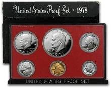 1978 United States Proof Set, 5 Coins Inside No Outer Box