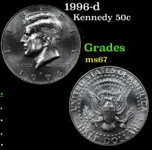 1996-d Kennedy Half Dollar 50c Grades GEM++ Unc