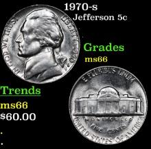 1970-s Jefferson Nickel 5c Grades GEM+ Unc