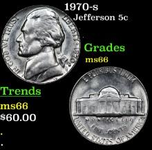 1970-s Jefferson Nickel 5c Grades GEM+ Unc