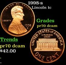 1998-s Proof Lincoln Cent 1c pr70 dcam SEGS