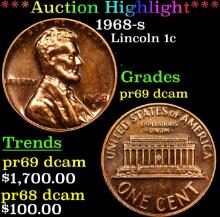 1968-s Proof Lincoln Cent 1c pr69 dcam SEGS