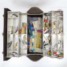 Tackle box with lures & gear many Heddon