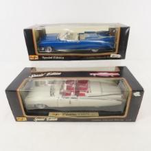 2 Maisto 1:18 scale Cadillac Eldorado Biarritz NIP