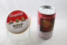 Campbells Soup Horsman Doll Bank, Cracker Jar