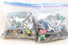 2 One Gallon Zip Lock Baggies of Legos