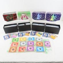 Pokemon cards in boxes
