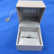 Zales sterling ring, 10k gold & 925 heart necklace