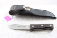 MAC Fixed Blade Knife with Leather Sheath