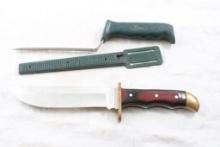 2 Fixed Blade Knives Joe Bucher & Old Smokey