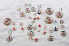 WW2 & Other  American Red Cross Fold Over Pins