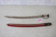 Sword in Cloth Wood & Brass Sheath Made in India