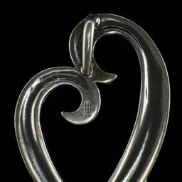 Estate James Avery sterling silver Mother's Love floating heart pendant