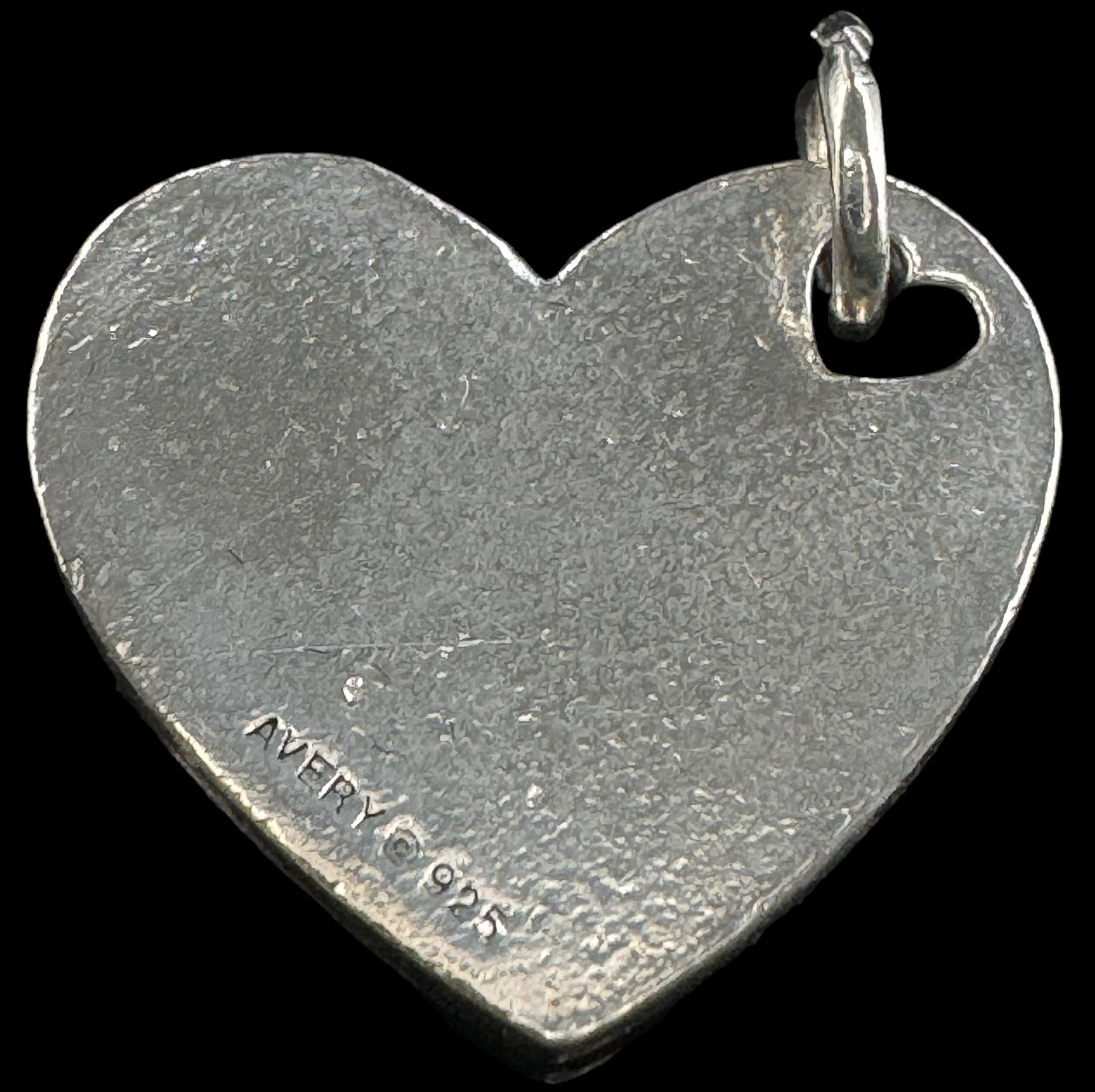 Estate James Avery sterling silver "Sister in my heart" charm