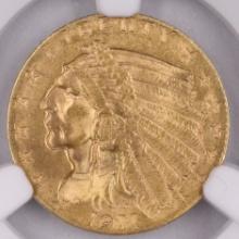 Certified 1911 U.S. $2 1/2 Indian head gold coin