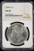 1898-S Morgan Dollar NGC AU-58