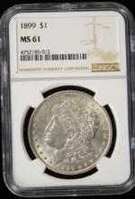 1899 Morgan Dollar NGC MS-61