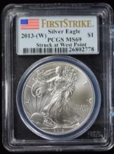 2013-W American Silver Eagle PCGS MS69 1st Strike 78