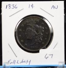 1836 Large Cent VF