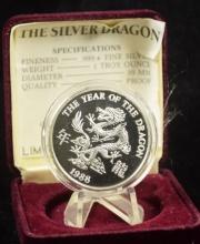 1988 Year of Dragon Silver Edition Proof