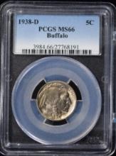 1938-D Buffalo Nickel PCGS MS-66