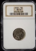 1937 Buffalo Nickel NGC MS-66