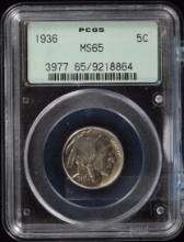 1936 Buffalo Nickel PCGS MS-65