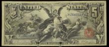 1896 $5 Silver Dollar Educational Currency