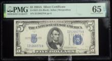 1934A $5 Blue Seal Silver Cert I21268279A PMG65 EPQ