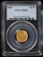 1902 $2.5 Gold Liberty PCGS MS-63