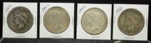 1922-26 4 Silver Peace Dollars