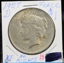 1927-D Peace Dollar XF No Nicks