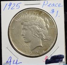 1925 Peace Dollar AU