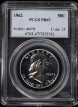 1962 Proof Franklin Half Dollar PCGS PR-67