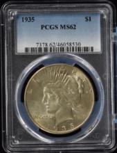 1935 Peace Dollar PCGS MS-62