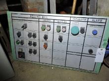 Rolling Mill Alarm Board, Motor Emulsion, Gears Oil, Cropping Shear, and Unamed Alarm 3 1/2" x 31 1/