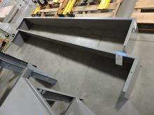 Pair of 8-Foot Wide Steel Shelves / 12" Tall