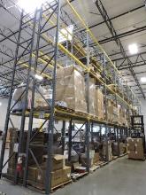 Tall Industrial Pallet Racking / 10 Sections / Totalling: 25' Tall X 83' Long