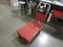 ULINE H-1486 Rolling Lift Table / 32" X20" Platform - Lifts to 36" Tall