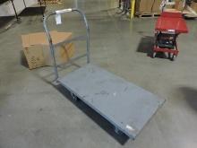 Steel Rolling Warehouse Cart / 48" X 24" Platform