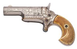 Factory Engraved Colt No. 3 Derringer with Checkered Grips