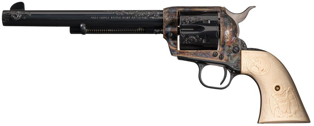 Factory Engraved Colt Third Generation Single Action Army
