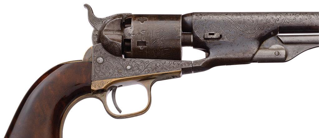 Factory Engraved Colt Model 1861 Navy Percussion Revolver